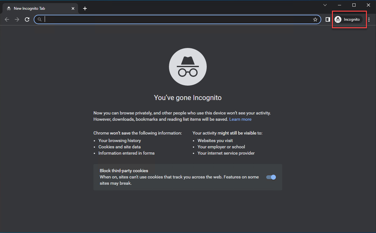 Manage Extensions Window